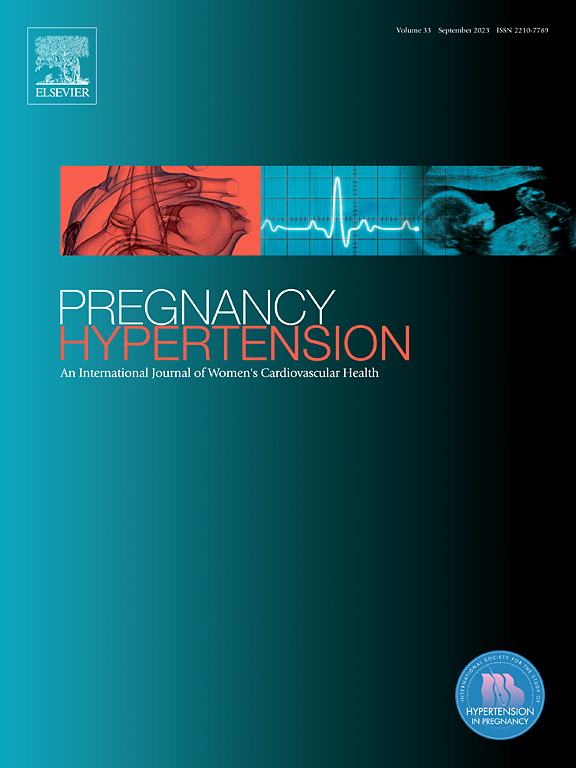Go to journal home page - Pregnancy Hypertension